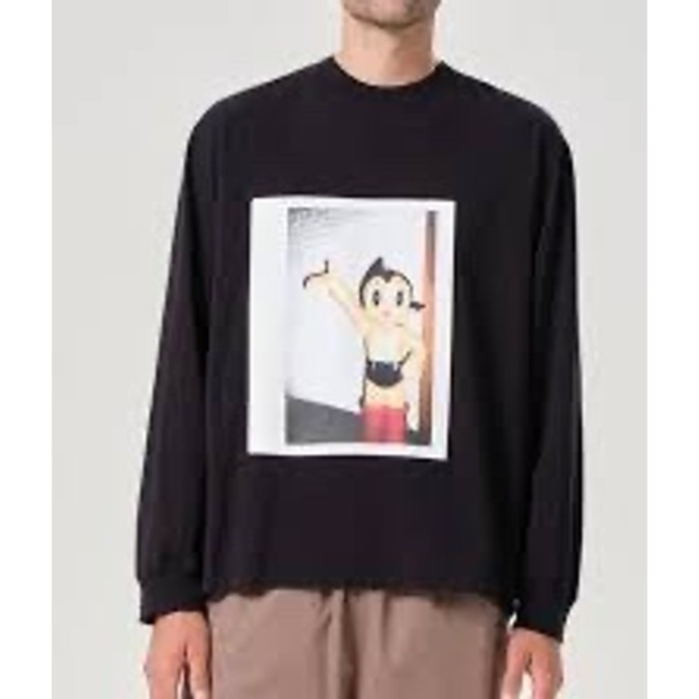 AGOLDE x RSVP Gallery Astro Boy Long Sleeve Oversized Black T Shirt Mens S - NWT